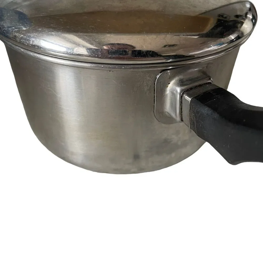 Farberware Stainless Steel Aluminum Clad 1 Qt Saucepan Pot Pan Handle with Lid
